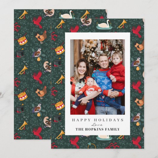 12 dagen kerstfeestdag foto (Voorkant / Achterkant)