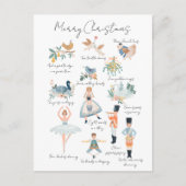 12 dagen kerstfeestdag foto op maat briefkaart (Voorkant)