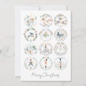 12 dagen kerstfeestdag foto op maat feestdagenkaart (Voorkant)