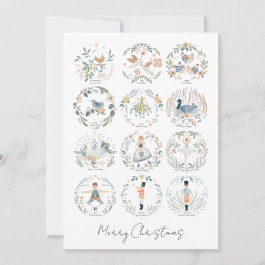 12 dagen kerstfeestdag foto op maat feestdagenkaart (Voorkant)