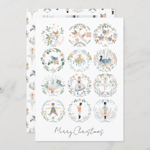 12 dagen kerstfeestdag foto op maat feestdagenkaart