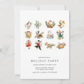 12 dagen kerstfeestdag kaart (Voorkant)