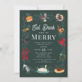 12 dagen kerstfeestdag kaart (Voorkant)