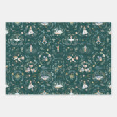 12 dagen kerstfeestdag traditioneel klassiek inpakpapier vel (Voorkant 3)