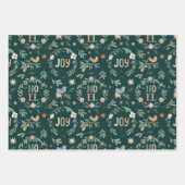 12 dagen kerstfeestdag traditioneel klassiek inpakpapier vel (Voorkant 3)