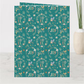 12 dagen kerstfeestdag traditioneel klassiek kaart (Achterkant)