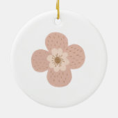 12 dagen kerstfeestdag traditionele dame keramisch ornament (Achterkant)