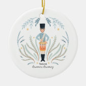 12 dagen kerstfeestdag traditionele drummer keramisch ornament (Voorkant)