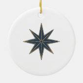 12 dagen kerstfeestdag traditionele drummer keramisch ornament (Achterkant)