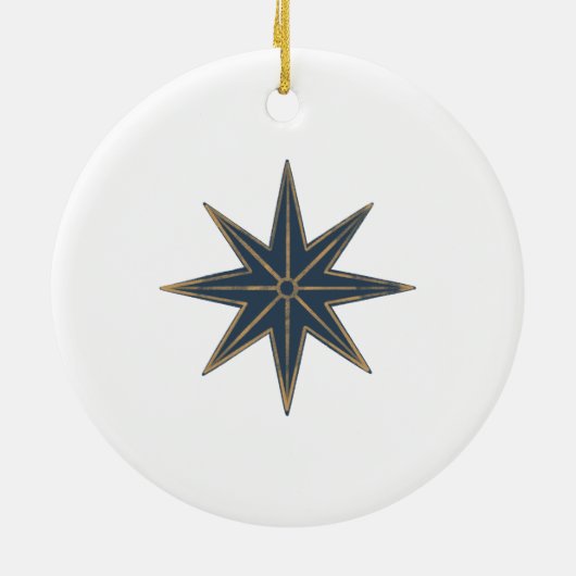 12 dagen kerstfeestdag traditionele drummer keramisch ornament (Achterkant)