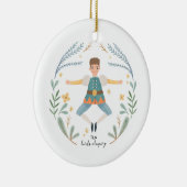 12 dagen kerstfeestdag traditionele Heer Keramisch Ornament (Rechts)