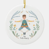 12 dagen kerstfeestdag traditionele Heer Keramisch Ornament (Voorkant)