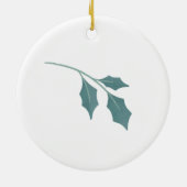 12 dagen kerstfeestdag traditionele piper keramisch ornament (Achterkant)