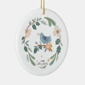 12 dagen kerstfeestdag traditionele vogel keramisch ornament (Rechts)