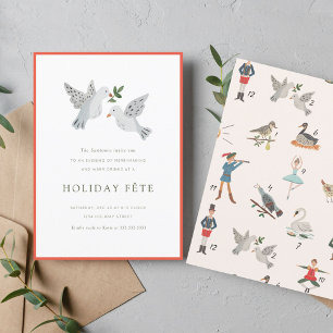 12 dagen kerstfeestdagen kaart