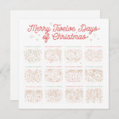 12 dagen kerstflat / fotokaart 5.25 (Voorkant / Achterkant)