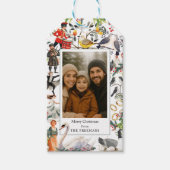 12 dagen kerstfoto cadeaulabel (Voorkant)