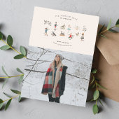 12 dagen kerstfotokaart feestdagenkaart