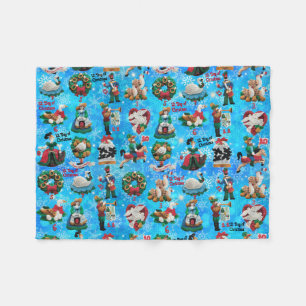 12 dagen kersthandwerk voor feelt-siervoorwerpen fleece deken