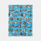 12 dagen kersthandwerk voor feelt-siervoorwerpen fleece deken (Voorkant)