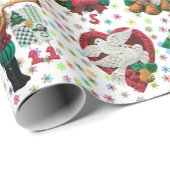 12 dagen kersthandwerk voor feelversieringen cadeaupapier (Rol Hoek)