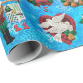 12 dagen kersthandwerk voor feelversieringen cadeaupapier (Rol Hoek)