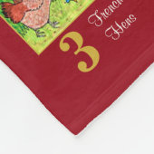 12 dagen kerstkalveren en typografie fleece deken (Hoek)