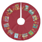 12 dagen kerstkalveren en typografie kerstboom rok (Voorkant)