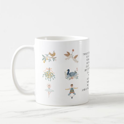 12 dagen kerstlied koffiemok (Links)