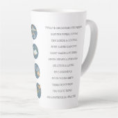 12 dagen kerstlied latte mok (Rechterhoek)