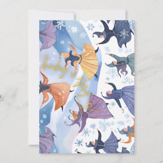 12 dagen Kerstmis - 10 heren springen Feestdagenkaart (Voorkant)