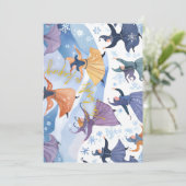 12 dagen Kerstmis - 10 heren springen Feestdagenkaart (Staand voorkant)