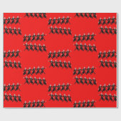 12 dagen Kerstmis 10 lords A-Leaping Cadeaupapier (Vlak)