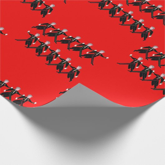 12 dagen Kerstmis 10 lords A-Leaping Cadeaupapier (Hoek)