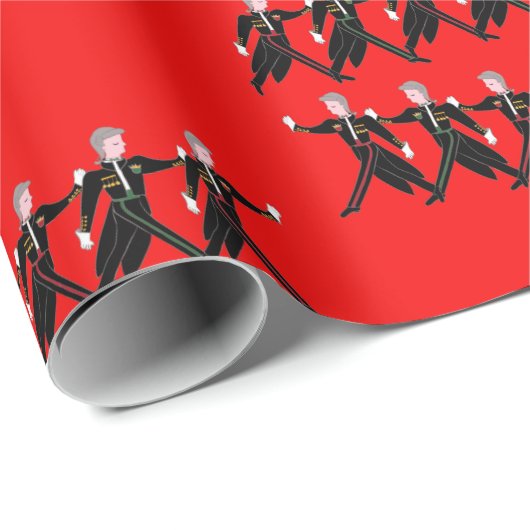 12 dagen Kerstmis 10 lords A-Leaping Cadeaupapier (Rol Hoek)