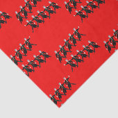 12 dagen Kerstmis 10 lords A-Leaping Tissuepapier (Detail)