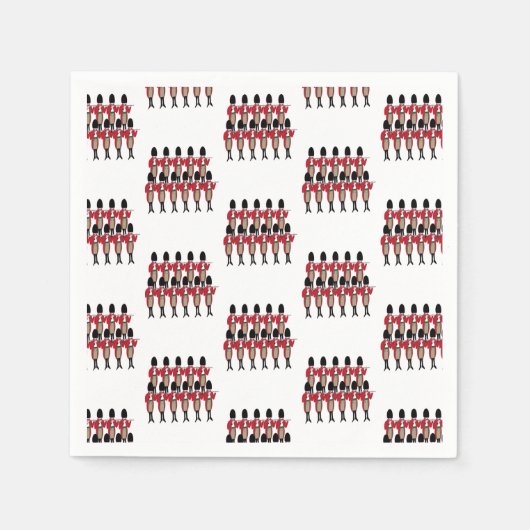 12 dagen Kerstmis 11 Pipers Piping Servet (Voorkant)