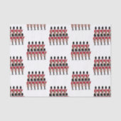 12 dagen Kerstmis, 11 pipons Tissuepapier (Voorkant)