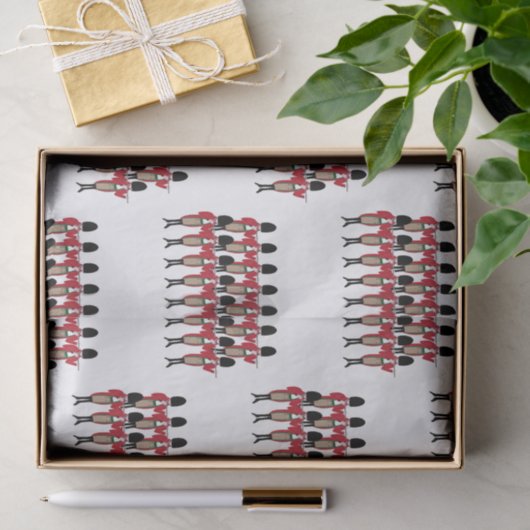 12 dagen Kerstmis, 11 pipons Tissuepapier (Geschenk)