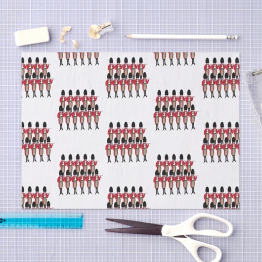 12 dagen Kerstmis, 11 pipons Tissuepapier (Craft)