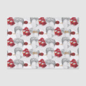 12 dagen Kerstmis 3 Franse hennen Tissuepapier (Voorkant)