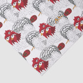 12 dagen Kerstmis 3 Franse hennen Tissuepapier (Detail)