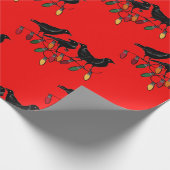 12 dagen Kerstmis 4 Roepende vogels Cadeaupapier (Hoek)