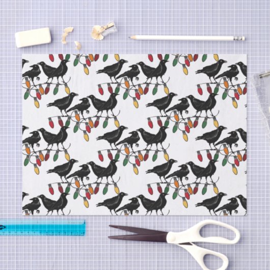 12 dagen Kerstmis 4 Roepende vogels Tissuepapier (Craft)