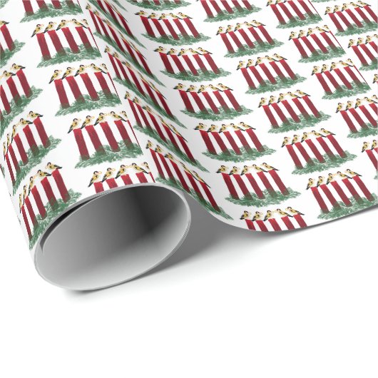 12 dagen kerstmis 5 Gold Rings Cadeaupapier (Rol Hoek)