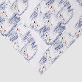 12 dagen Kerstmis 7 zwemmen A-zwemmen Tissuepapier (Detail)