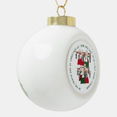 12 dagen Kerstmis 8 dienstmeisjes Keramische Bal Ornament (Links)