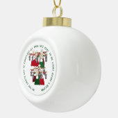 12 dagen Kerstmis 8 dienstmeisjes Keramische Bal Ornament (Rechts)