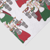 12 dagen Kerstmis 8 dienstmeisjes Tissuepapier (Detail)