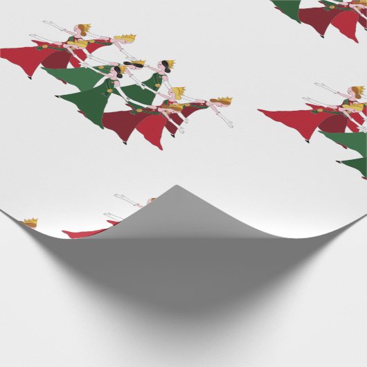 12 dagen kerstmis 9 dames dansen cadeaupapier (Hoek)